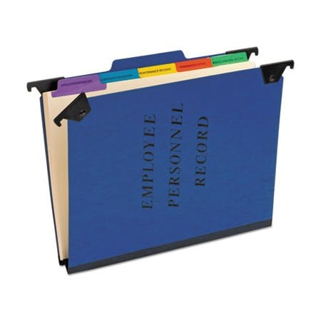 Tops Business Forms Pendaflex, HANGING STYLE PERSONNEL FOLDERS, 1/3-CUT TABS, CENTER POSITION, LETTER SIZE, BLUE SER2BL
